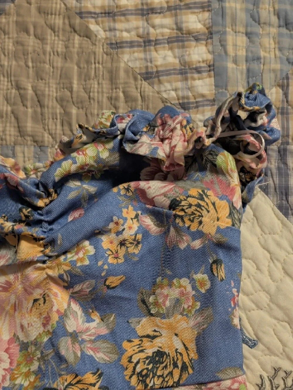Mable Blue Floral Ruffle Mini Dress - Picture 3 of 8